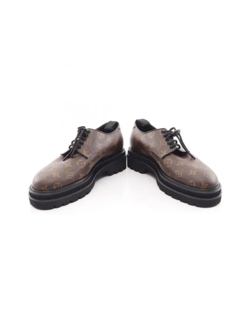 Louis Vuitton Shoes Black Ice Line Monolam Derby Canvas